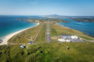 Donegal Airport aerial view runway teaser